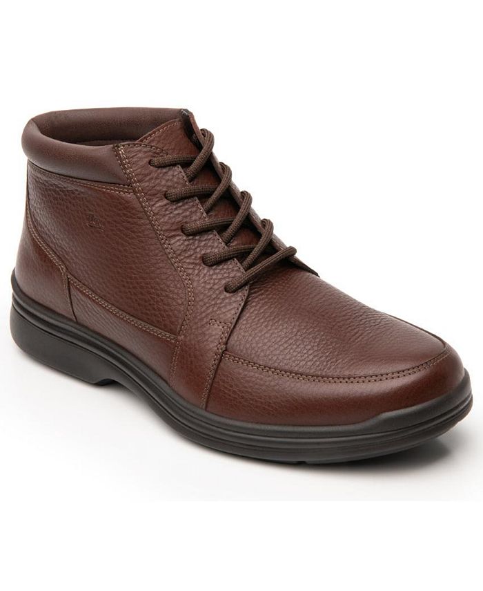 Flexi Men´s Brown Leather Lace-Up Boots By Flexi - Macy's
