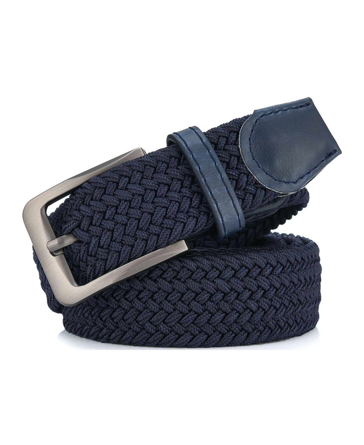 Men's Elastic Braided Stretch Belt for Big & Tall