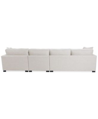 CLOSEOUT! Nightford 146" 3-Pc. Fabric Chaise Sectional, Created for Macy's