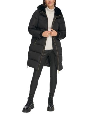 Macys dkny retailer faux fur coat