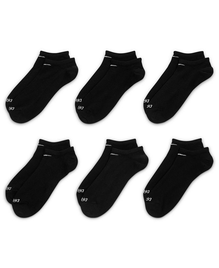 Nike Men's Everyday Plus 6Pk. Lightweight NoShow Training Socks Macy's