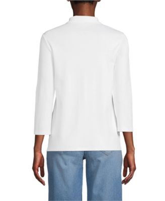 Women's 3/4 Sleeve Supima Cotton Polo Shirt