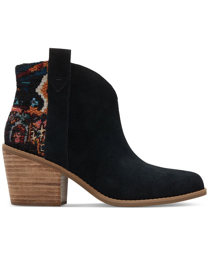 Aqua Women's Jessy Pull On Booties Black Size 8.5 M