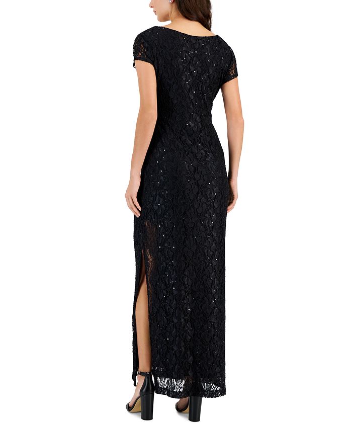 Connected Women's Sequined-Lace Maxi Dress - Macy's