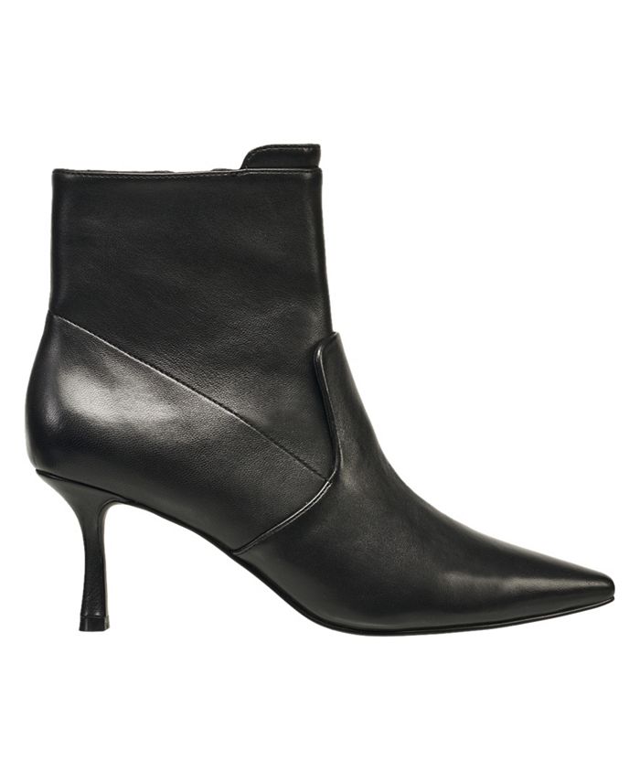 French Connection Women's London Pointed Toe Leather Dress Booties - Macy's