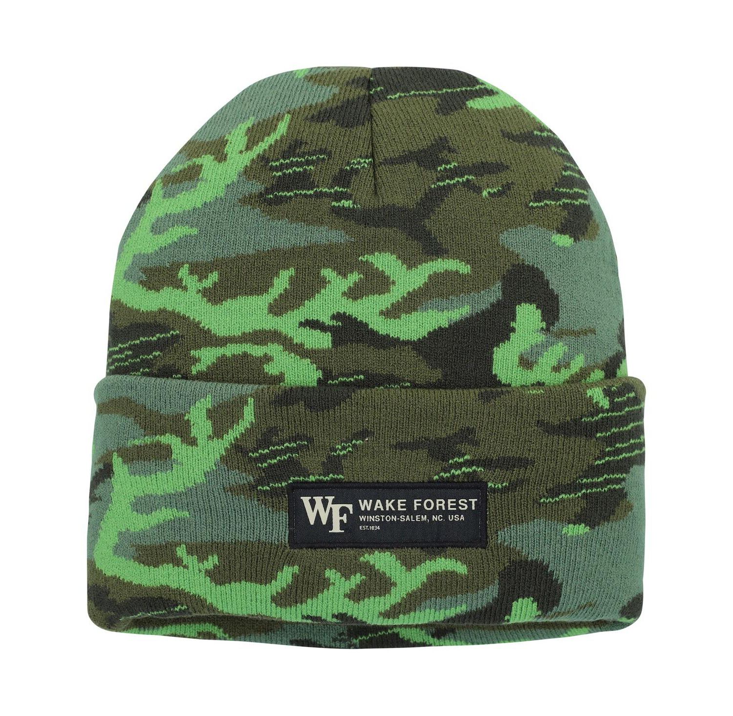 Nike - Men's Camo Wake Forest Demon Deacons Veterans Day Cuffed Knit Hat Camo