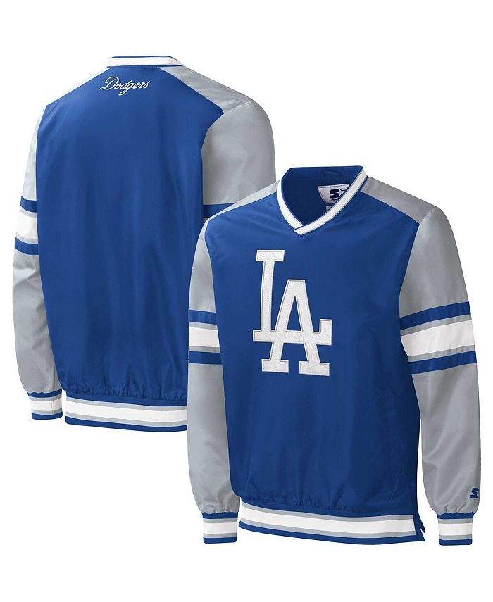Starter Men's Royal Los Angeles Dodgers Yardline Pullover Windbreaker -  Macy's