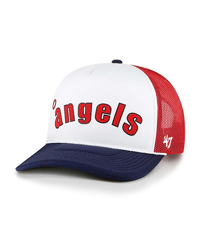 47 Brand Los Angeles Angels Foam Front Trucker Snapback Hat - Red