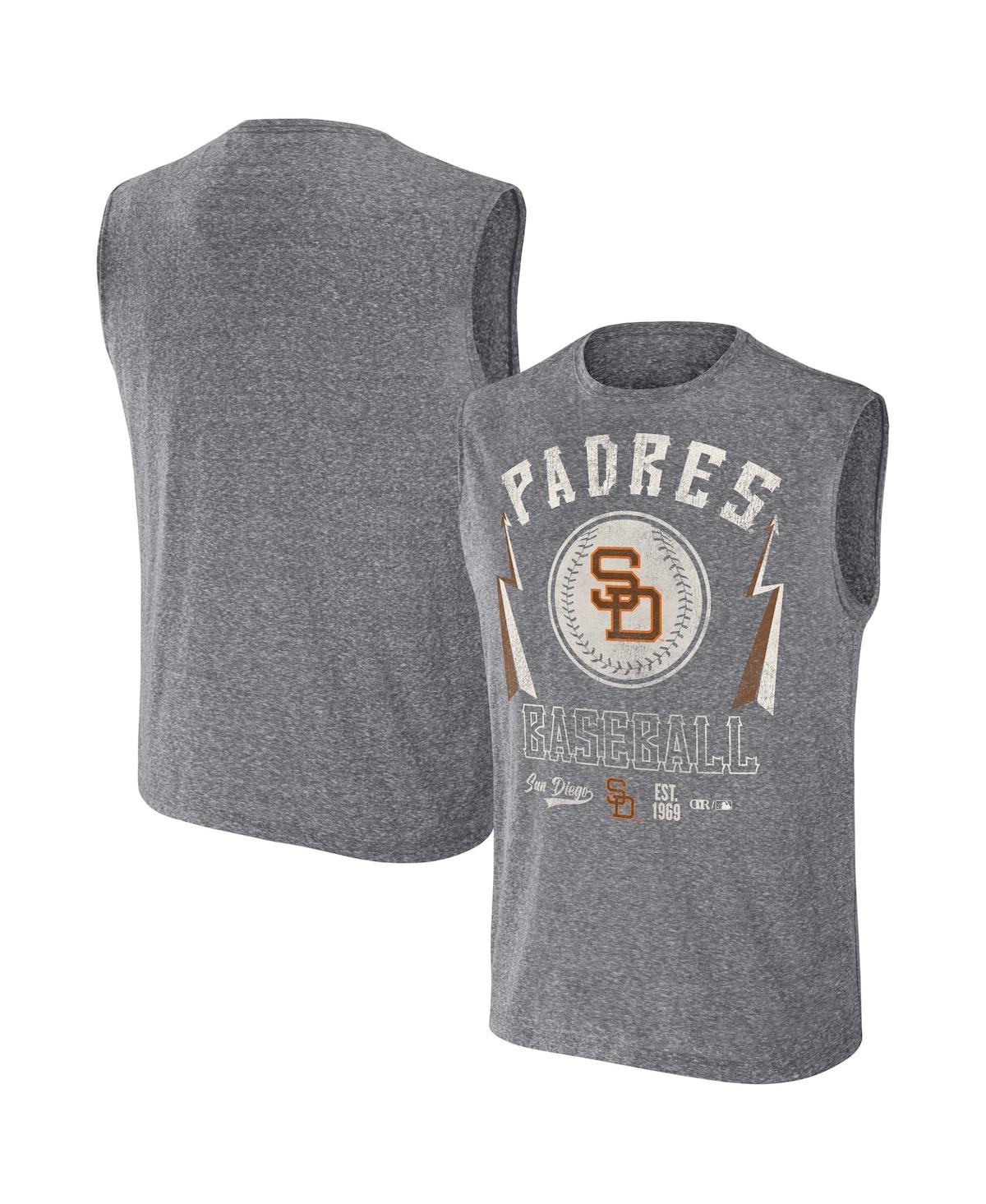 Shop Fanatics Men's Darius Rucker Collection By  Charcoal San Diego Padres Muscle Tank Top