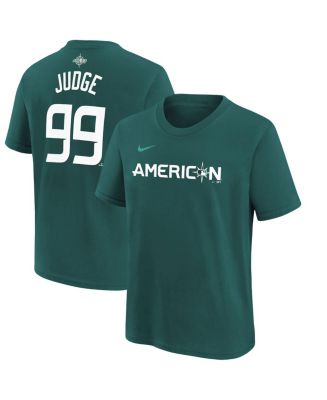 Men's Nike Aaron Judge Teal American League 2023 MLB All-Star Game Name & Number T-Shirt Size: Small