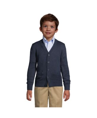 Boys Cotton Modal Button Front Cardigan Sweater