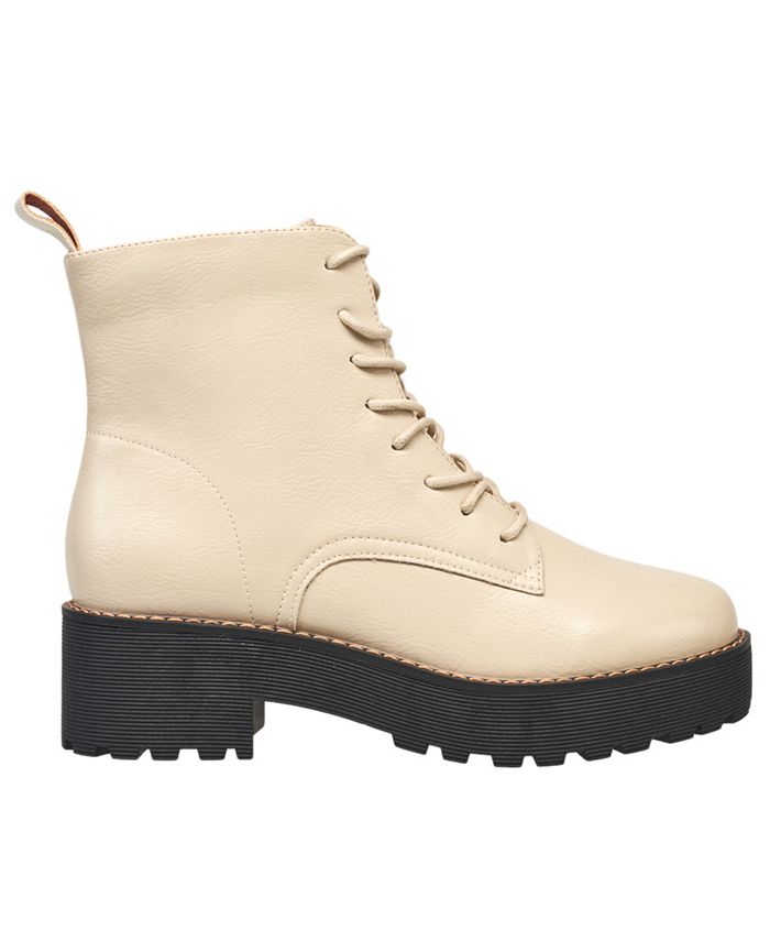 French Connection Women's Grace Lace-Up Combat Boots - Macy's