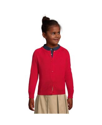 Girls School Uniform Cotton Modal Cardigan Sweater