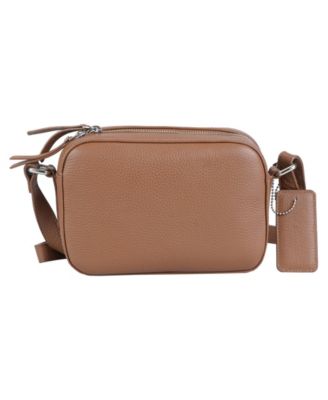 Pebbled Collection Clara Leather Small Crossbody Bag