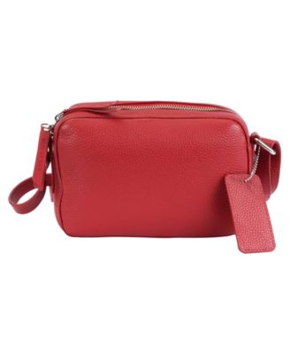 Pebbled Collection Clara Leather Small Crossbody Bag