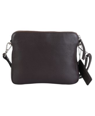 Pebbled Collection Valerie Leather Mini Crossbody Bag