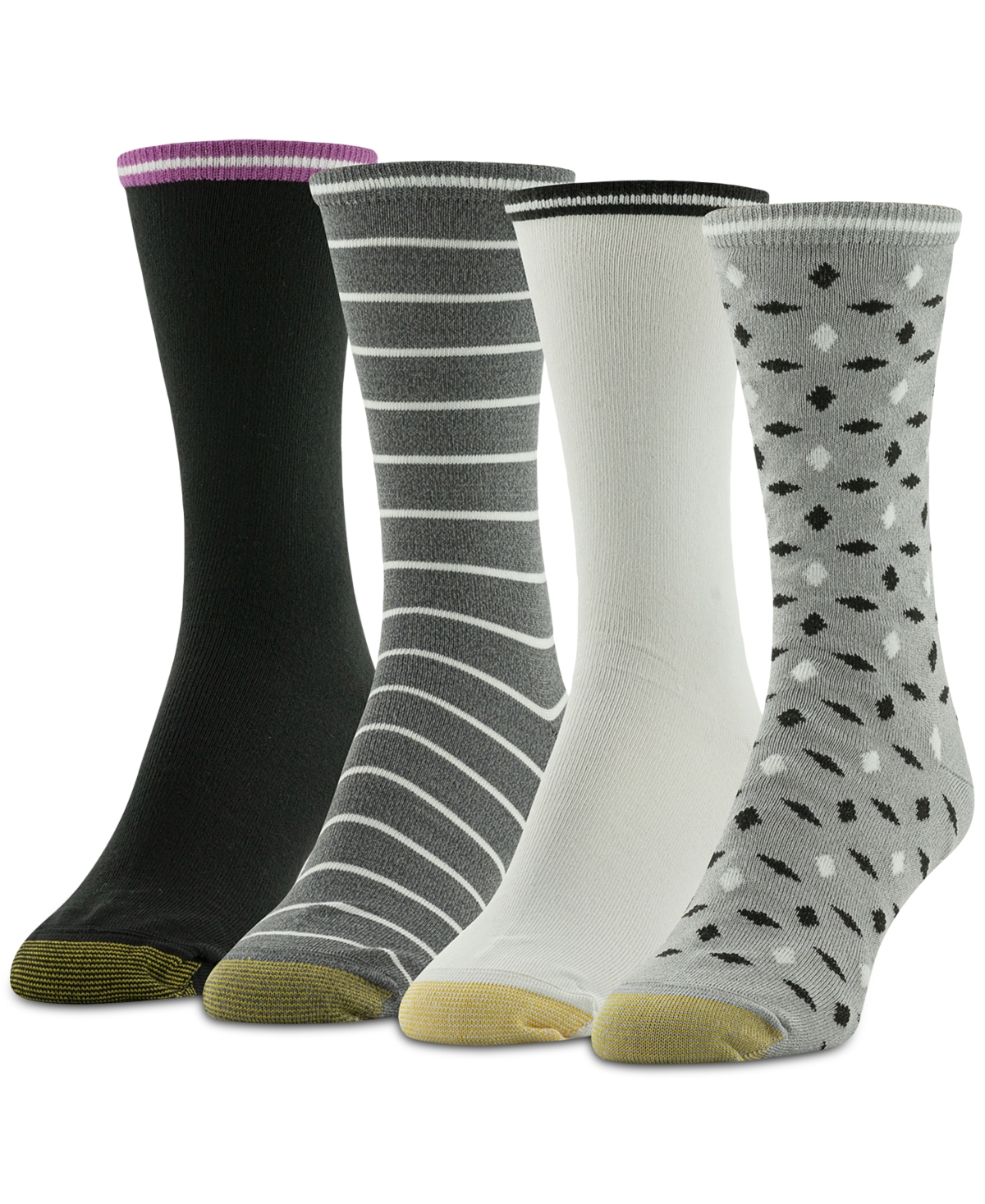 Gold Toe Women's 10-Pack Casual Cushion Heel And Toe Ankle Socks - Macy's