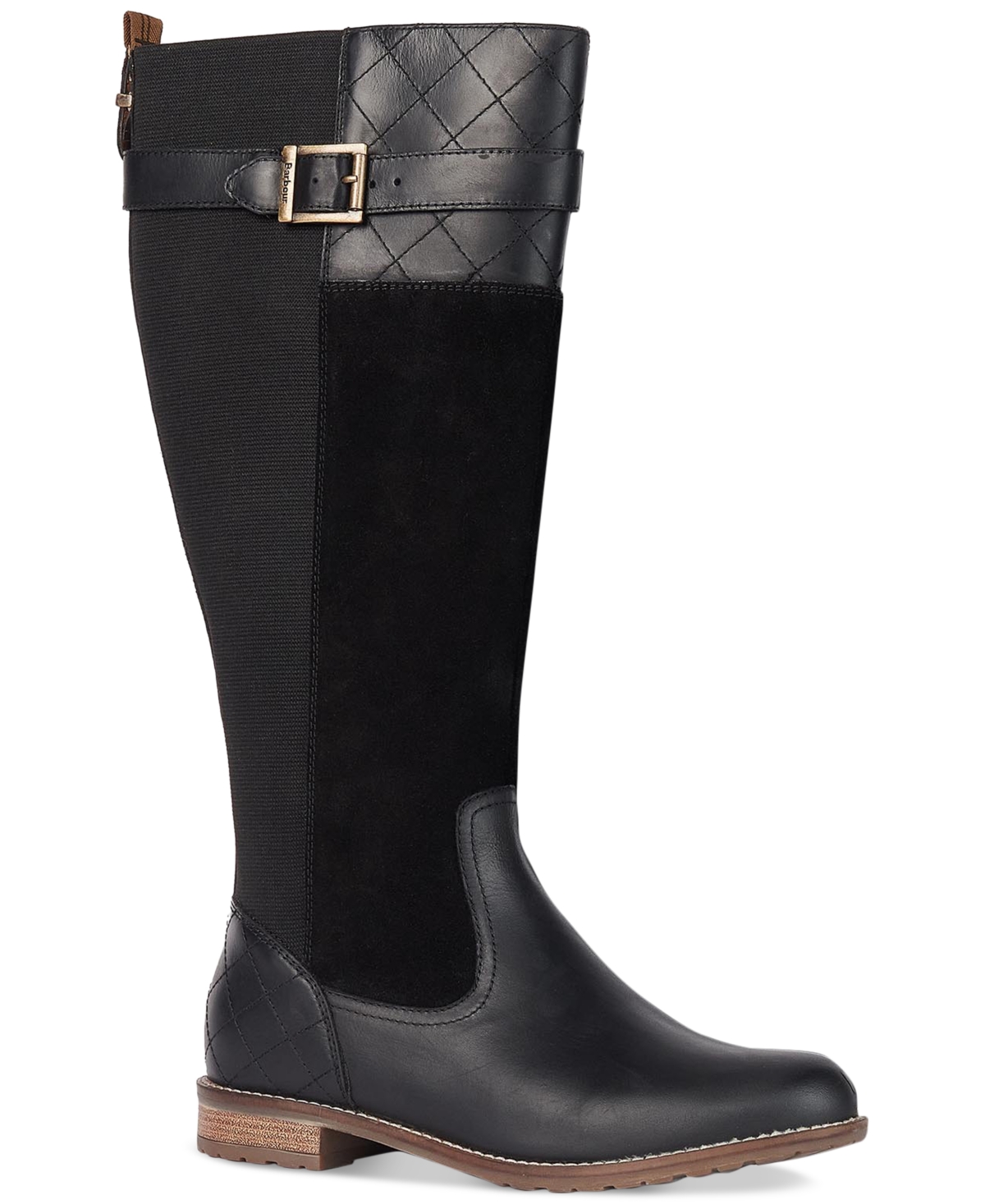 Women's Ange Mixed-Media Buckled-Strap Boots - Black