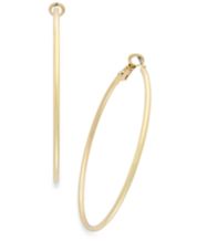 Macy's large gold hoop earrings hot sale