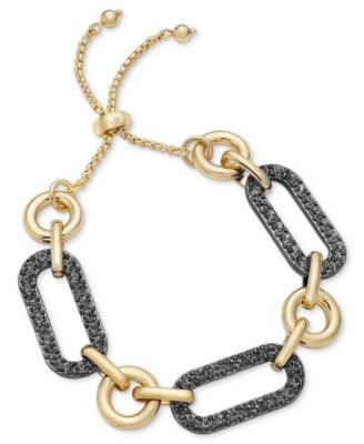 I.N.C. International Concepts Two-Tone Mixed-Metal Link Bracelet ...