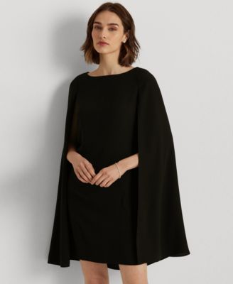 Women's Georgette Cape Dress