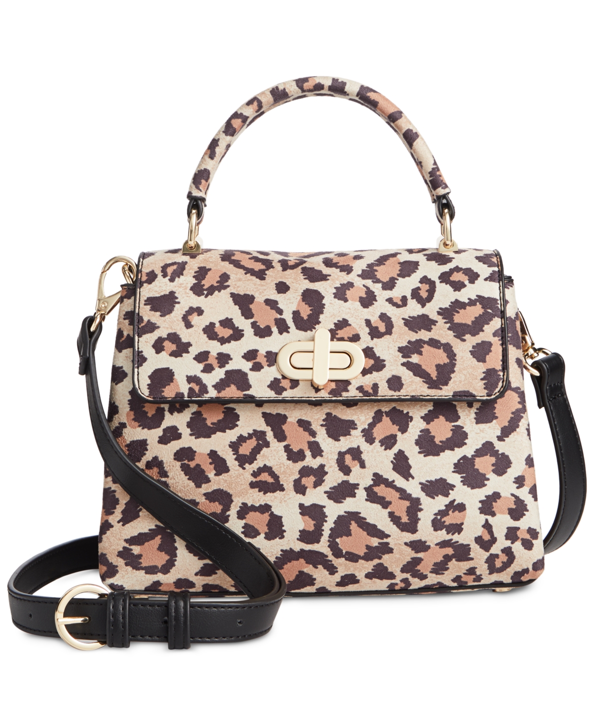 On 34th Tandii Small Top Handle Crossbody, Created For Macy's In Leopard