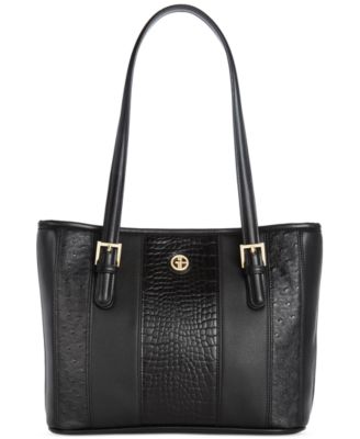 Giani Bernini - Mixed Media Medium Croc Tote