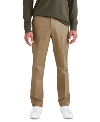 Men's Signature Slim Fit Iron Free Khaki Pants with Stain Defender