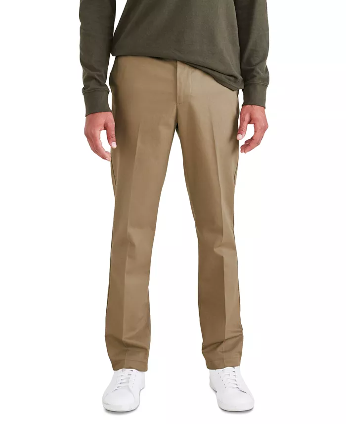 Men's Signature Slim Fit Iron Free Khaki Pants with Stain Defender