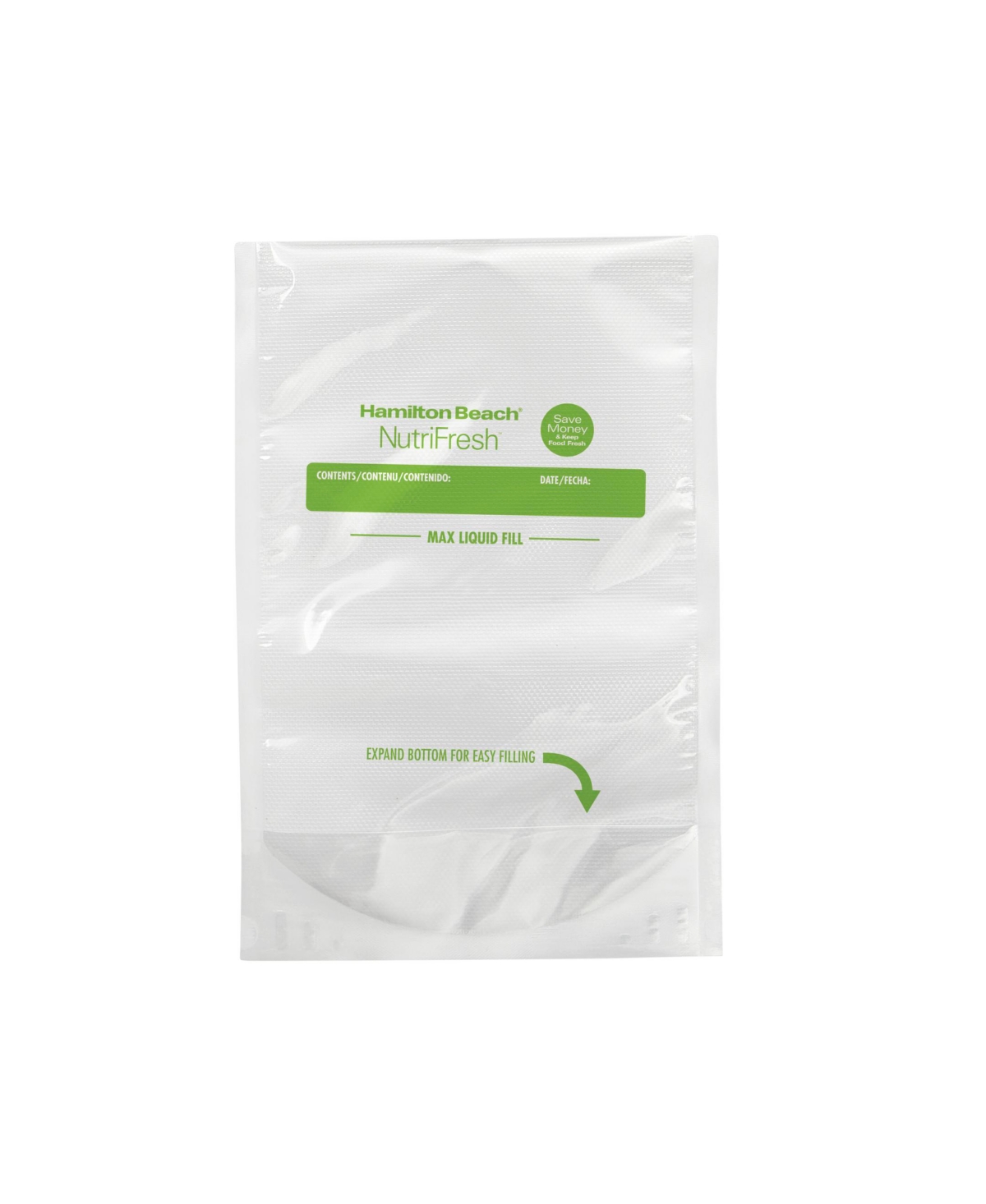 Hamilton Beach Nutri-Fresh Easy-Fill Quart Sealer Bags