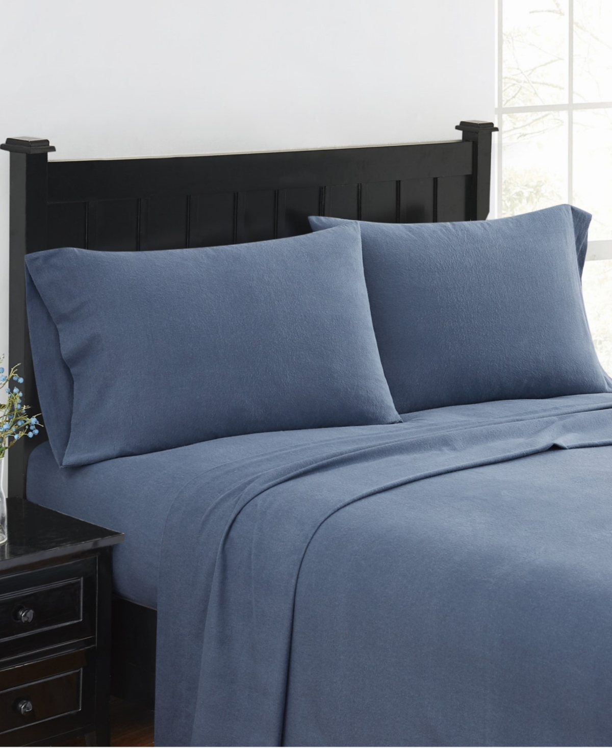 London Fog Super Soft Cotton Flannel 4 Piece Sheet Set