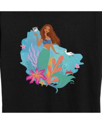 Trendy Plus Size Little Mermaid Ariel Graphic T-shirt