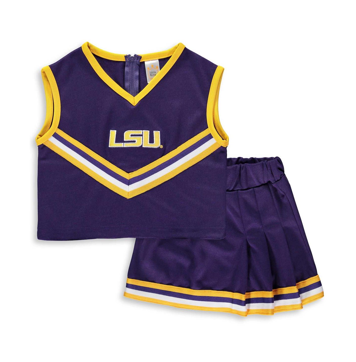 Little King Apparel Big Girls Purple LSU Tigers Two-Piece Cheer Set — фото 1