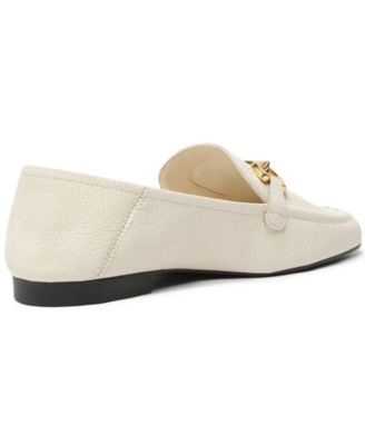 Emma Horse Bit Pebble Leather Classic Loafers