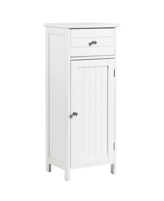 Wooden Bathroom Floor Storage Cabinet Organizer with Drawer and