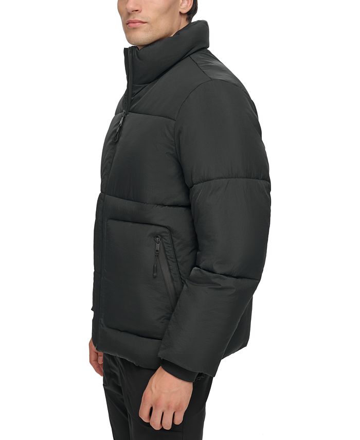 DKNY Men's Refined Quilted FullZip Stand Collar Puffer Jacket Macy's