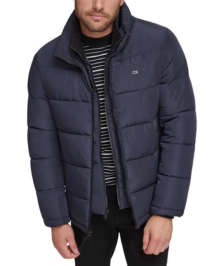 Calvin Klein Men's Puffer With Set In Bib Detail, Created for Macy's ...