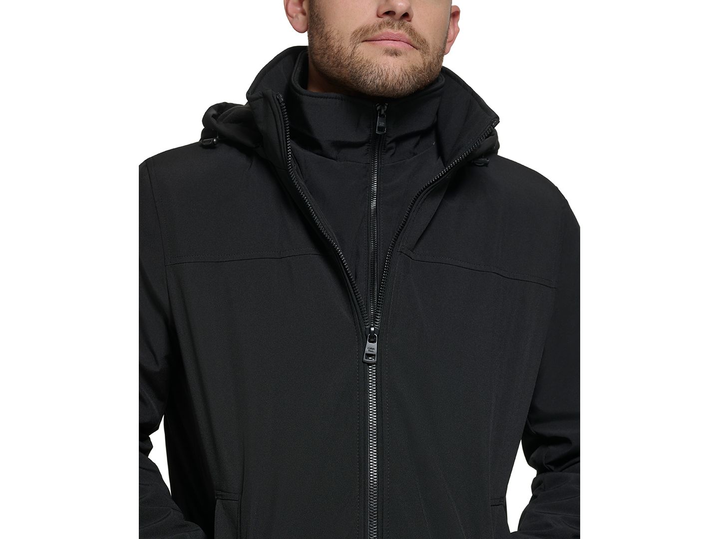 Мужская куртка Calvin Klein Infinite Stretch With Polar Fleece Lined Bib, цвет: Чёрный — фото 6