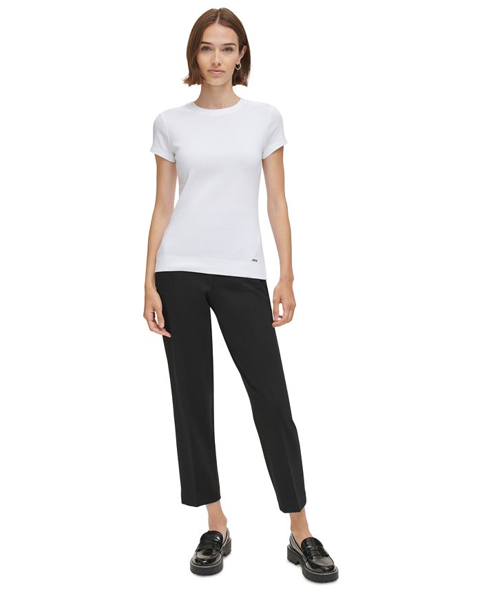 Calvin Klein Women's Short Sleeve Cotton T-Shirt - Macy's