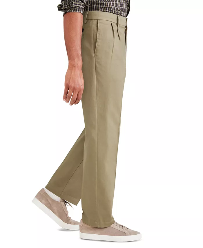 Men's Signature Classic Fit Pleated Iron Free Pants with Stain Defender - thumbnail 8
