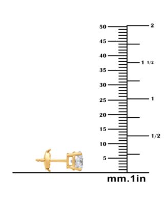 Certified Lab Grown Diamond Stud Earrings (3 ct. t.w.) in 14k Gold