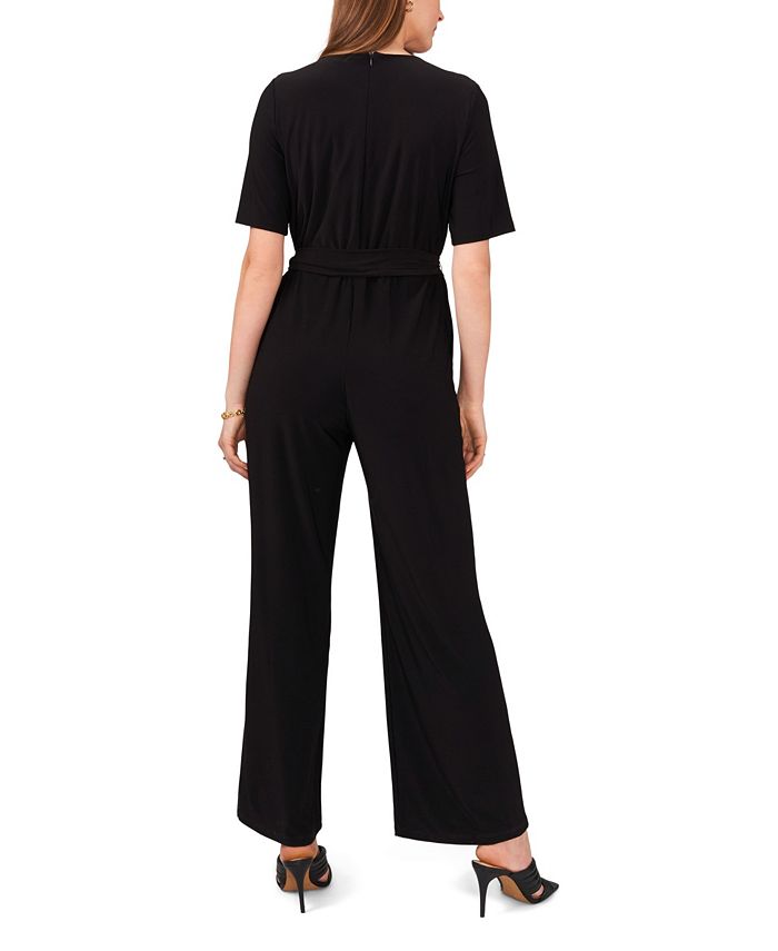Vince Camuto Women's Elbow Sleeve Vneck Jumpsuit Macy's
