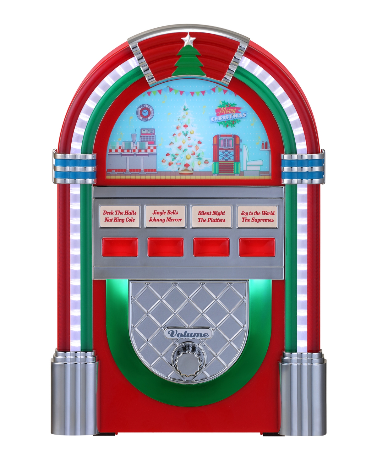 Mr. Christmas Vintage-like Jukebox In Red