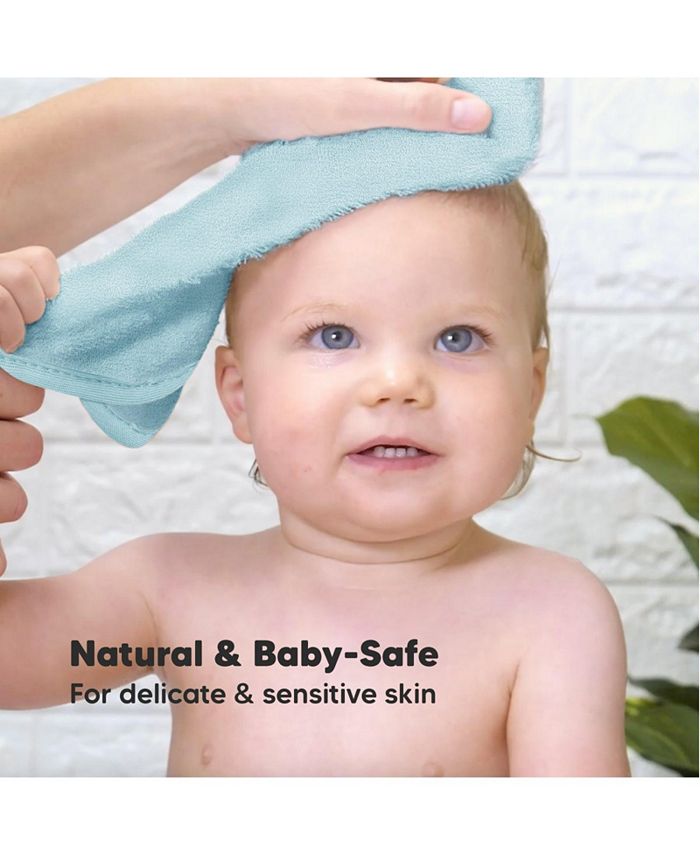 KeaBabies 6pk Deluxe Baby Washcloths, Organic and Soft Baby Wash Cloth