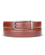Mission Belt Men's Ratchet Belt - Fugitive - Orange Buckle/Orange Leather, Extra