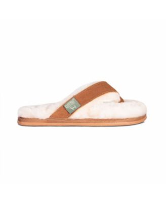 CC WOVEN FLIP FLOP BLACK MIX PINK SHEEPSKIN