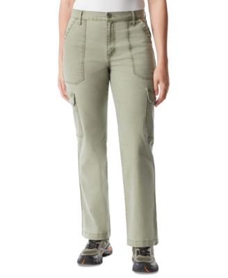 BASS OUTDOOR - Women's High-Rise Canvas Cargo Pants