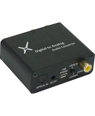 65002 Digital to Analog Audio Converter with USB Power Cable & AC Adaptor
