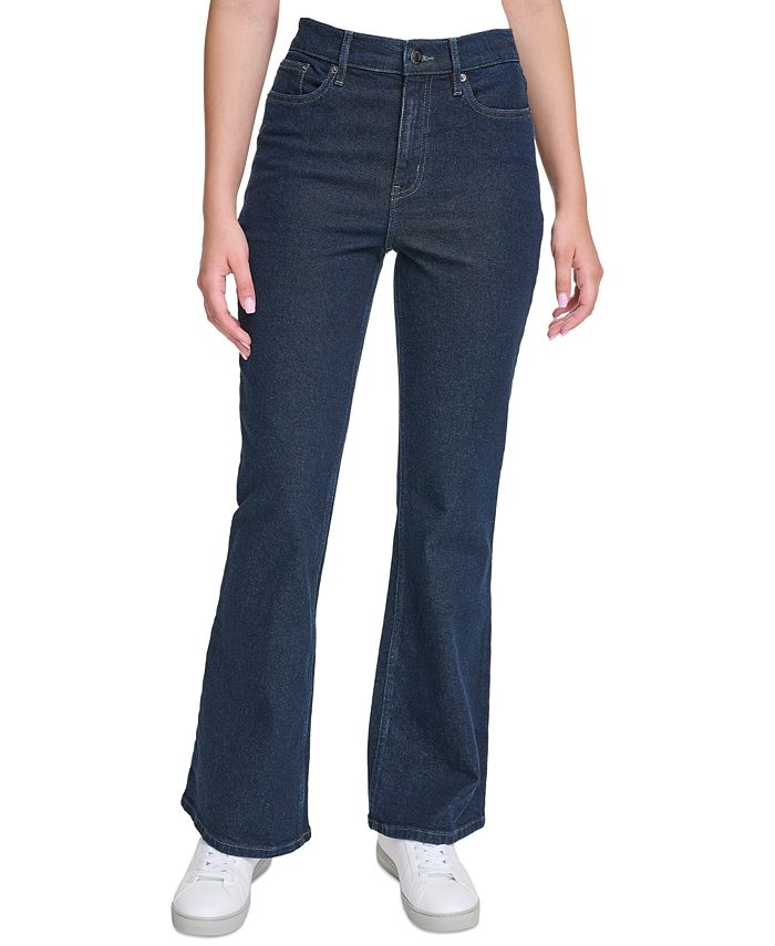Calvin Klein Jeans Women's High-Rise Stretch Flare Jeans - Macy's