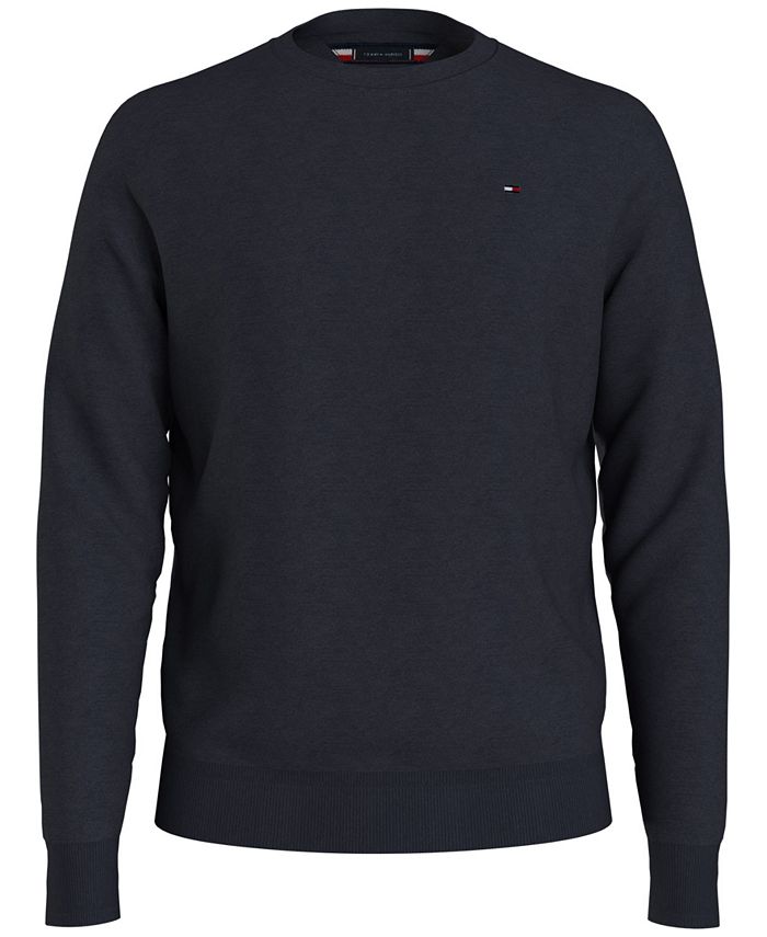Hilfiger Men's Essential Solid Crew Neck Sweater - Macy's